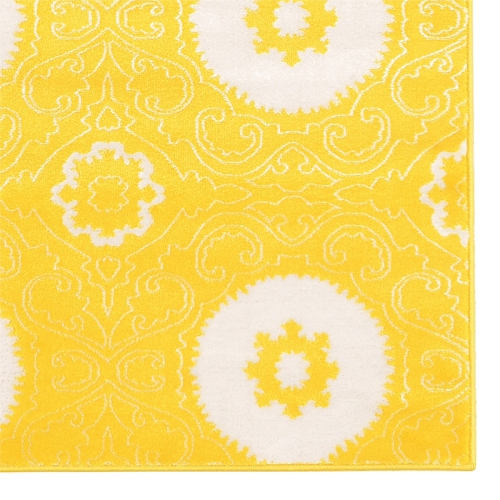 Linon RUGPA1458 5 ft. 3 in. x Prisma Karma Indoor Area Rug - Yellow