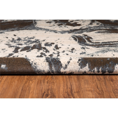 Linon RUGMR2158 5 ft. x 7 ft. 6 in. Masters MR21 Agate Power Loomed Area Rug - Blue