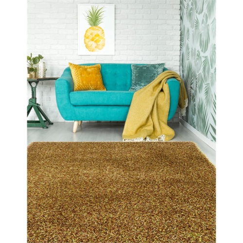 Linon RUG-CI0357 5 x 7 ft. Confetti Tufted Area Rug - Grass Green & Brown