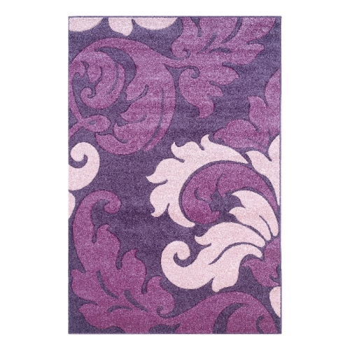 LINON HOME DECOR  Linon Rug-Cu0981 8 X 10 Ft. 3 In. Corfu Loomed Indoor Area Rug - Purple & In Baby Pink