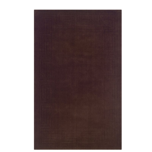 Linon RUG-NC62258 5 x 8 ft. Classic Flat Woven Indoor Area Rug - French Roast
