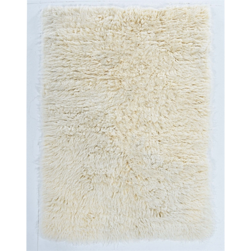 Linon FLK-5AW46 4 x 6 ft. Flokati Flat Woven Area Rug - Natural