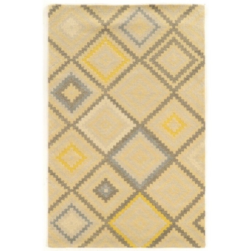 Linon RUGAE0758 5 x 8 ft. Aspire Wool Stitch Rug - Natural & Grey