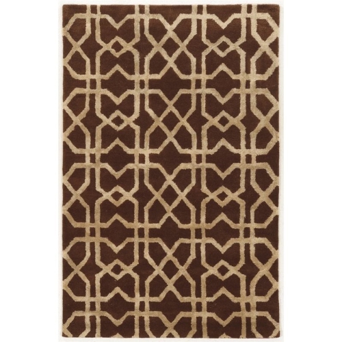 LINON HOME DECOR  Linon Rugae2358 5 X 8 Ft. Aspire Wool Xfts Rug - & Beige In Brown