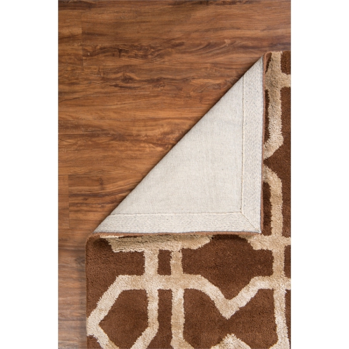 Linon RUGAE2358 5 x 8 ft. Aspire Wool Xfts Rug - Brown & Beige