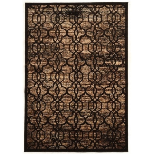 LINON HOME DECOR  Linon Rugpm0681 8 X 11 In. Platinum Iron Gate Indoor Area Rug - & Beige In Brown
