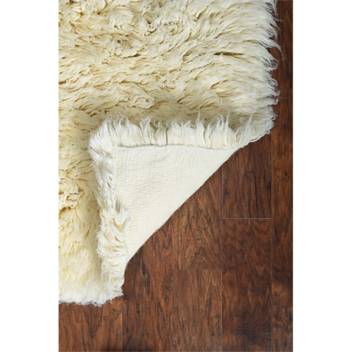 Linon FLK-5AW69 6 x 9 ft. 5A Flokati Flat Woven Area Rug - Natural