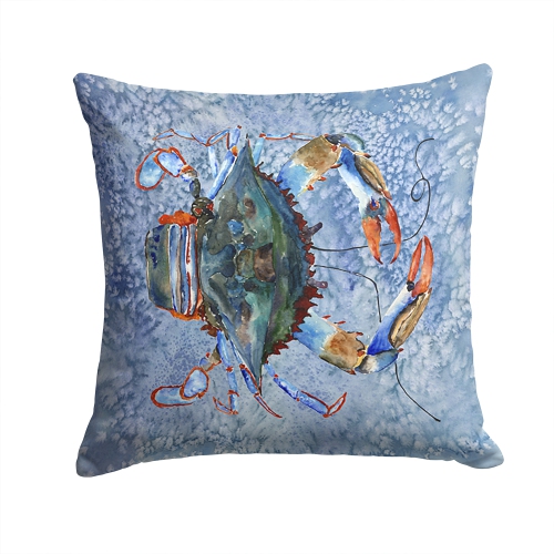Carolines Treasures 8149PW1414 Crab Decorative Indoor & Outdoor Fabric Pillow
