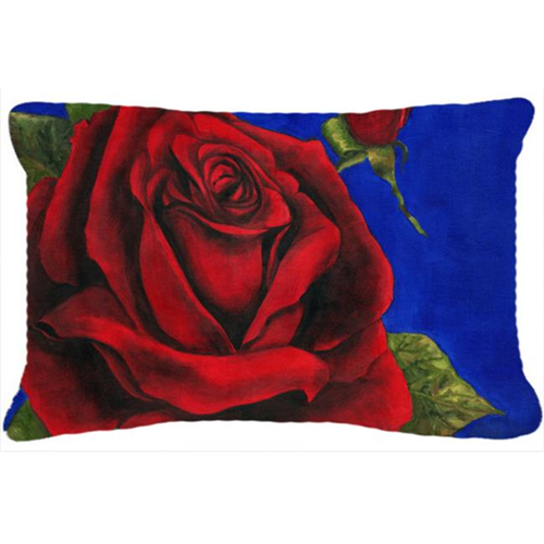 Carolines Treasures TMTR0226PW1216 Rose by Malenda Trick Fabric Decorative Pillow