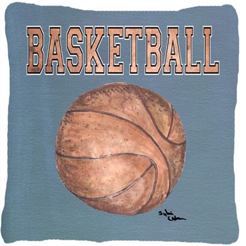 Carolines Treasures 8486PW1414 14 x 14 in. Basketball Fabric Decorative Pillow