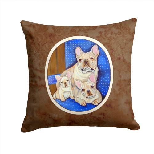 Carolines Treasures 7055PW1414 French Bulldog Mommas Love Fabric Decorative Pillow