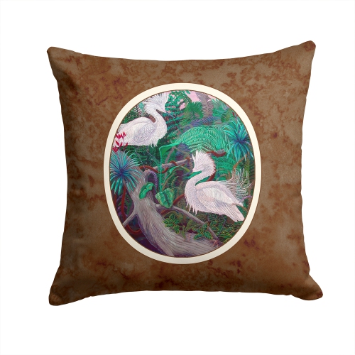 Carolines Treasures 7142PW1414 Bird Egret Fabric Decorative Pillow