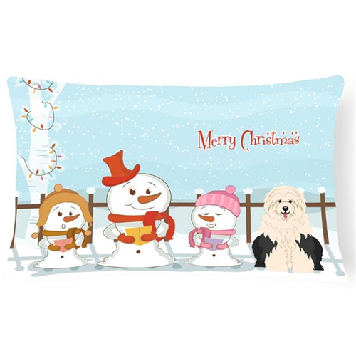 Carolines Treasures BB2427PW1216 Merry Christmas Carolers Old English Sheepdog toile décorative en tissu