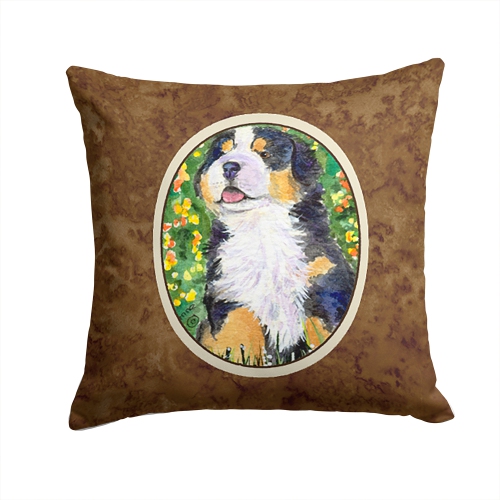 Carolines Treasures SS8955PW1414 Bernese Mountain Dog Indoor & Outdoor Fabric Decorative Pillow