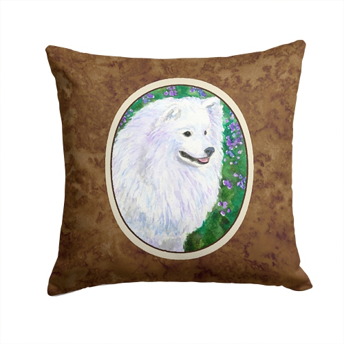 Carolines Treasures SS8965PW1414 American Eskimo Indoor & Outdoor Fabric Decorative Pillow