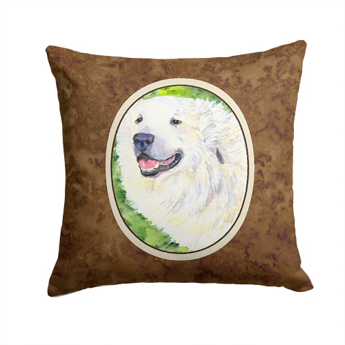 Carolines Treasures SS8981PW1414 14 x 14 in. Great Pyrenees Fabric Decorative Pillow