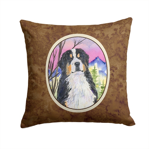Carolines Treasures SS8336PW1414 Bernese Mountain Dog Decorative Indoor & Outdoor Fabric Pillow