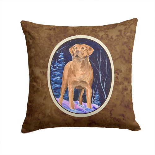 Carolines Treasures SS8355PW1414 Starry Night Chesapeake Bay Retriever Decorative Indoor & Outdoor Fabric Pillow
