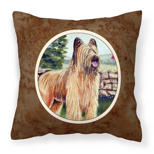 Carolines Treasures 7003PW1414 Briard Fabric Decorative Pillow 14 x 3 x 14 in.
