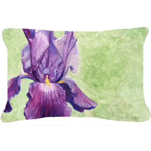 Carolines Treasures TMTR0234PW1216 Purple Iris by Malenda Trick Fabric Decorative Pillow