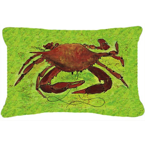 Carolines Treasures 8127PW1216 Crab Indoor & Outdoor Fabric Decorative Pillow