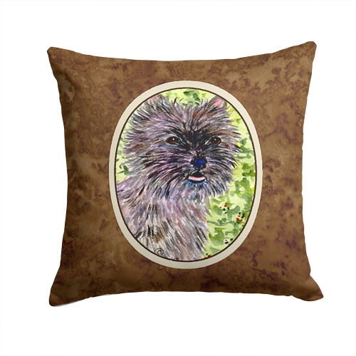 Carolines Treasures SS8815PW1414 14 x 14 in. Cairn Terrier Decorative Fabric Pillow