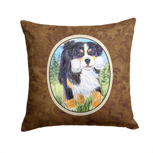 Carolines Treasures SS8860PW1414 Bernese Mountain Dog Decorative Fabric Pillow