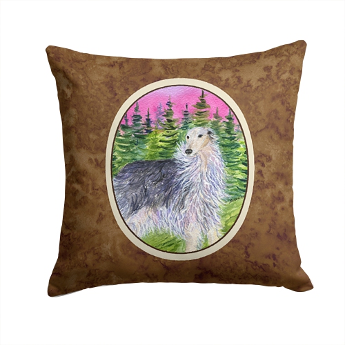 Carolines Treasures SS8227PW1414 Borzoi Decorative Indoor & Outdoor Fabric Pillow