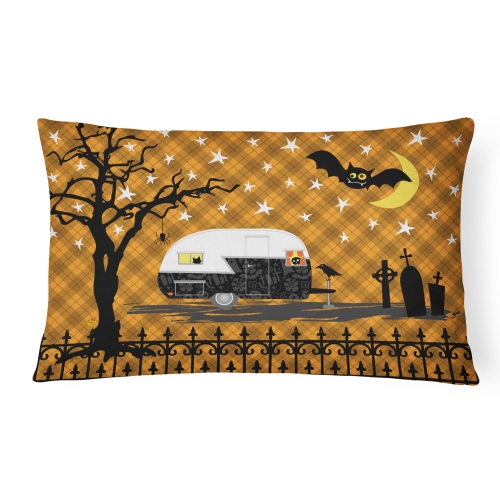 Carolines Treasures VHA3020PW1216 Halloween Vintage Camper Canvas Fabric Decorative Pillow