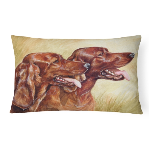 Carolines Treasures CDCO0225PW1216 Irish Setters Fabric Decorative Pillow