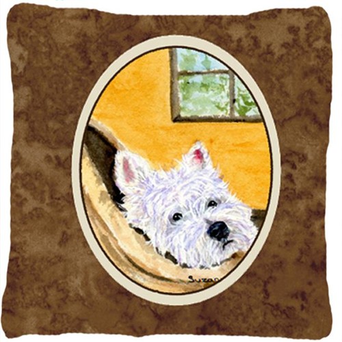 Carolines Treasures SS8785PW1414 14 x 14 in. Westie Decorative Fabric Pillow