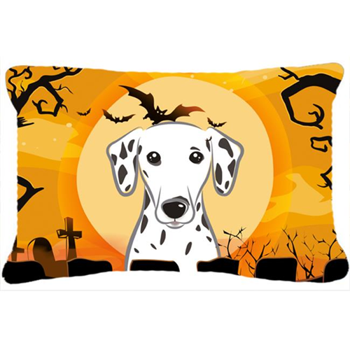 Carolines Treasures BB1768PW1216 coussin décoratif en tissu dalmatien d'Halloween