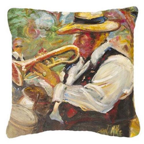 Carolines Treasures JMK1276PW1414 Jazz Trumpet Canvas Fabric Decorative Pillow