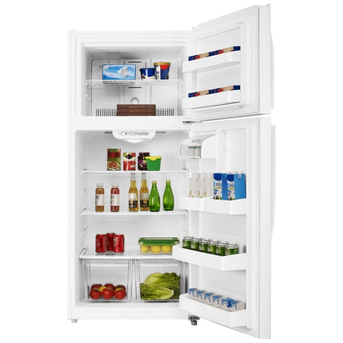 Insignia 30" 18 Cu. Ft. Top Freezer Refrigerator w/ LED Lighting -White -Only at Best Buy