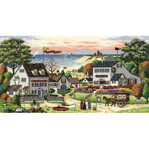 Dimensions 3896 Gold Collection Cozy Cove Counted Cross Stitch Kit-18X9 18 Count