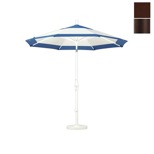 California Umbrella GSCU908117-5432 9 ft. Aluminum Market Umbrella Collar Tilt - Bronze-Sunbrella-Bay Brown