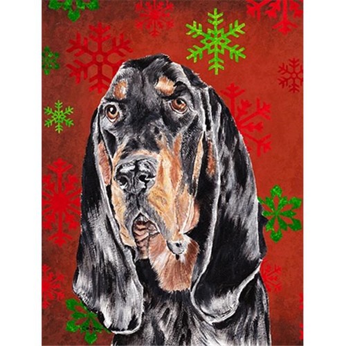 Carolines Treasures SC9581GF flocon de neige rouge Coonhound taille du jardin