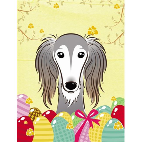 Carolines Treasures BB1911GF Saluki Easter Egg Hunt Flag Garden