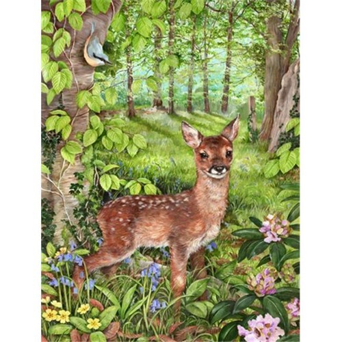 Carolines Treasures CDCO0504GF European Roe Deer Fawn Flag Garden Size