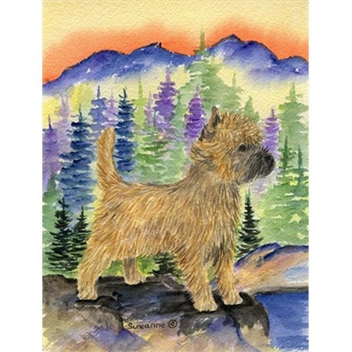 Drapeau sur toile, Carolines Treasures SS8255CHF Cairn terrier, taille de la maison 28 x 40 po