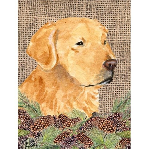 Carolines Treasures SS4067CHF 28 x 40 in. Golden Retriever House Size Canvas Flag