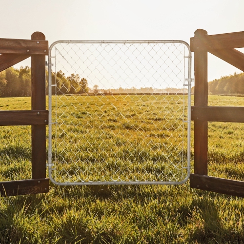 Adjust-A-Gate Fit-Right Chain Link Fence Walk-Through Gate Kit