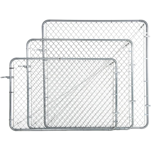 Adjust-A-Gate Fit-Right Adjustable Walk Gate Kit with Round Corner Frame, Gray