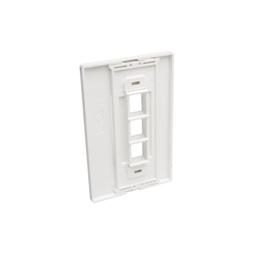 Tripp Lite Single-Gang 3-Port Wall Plate Keystone Cat5/6 USB HDMI Dport RCA
