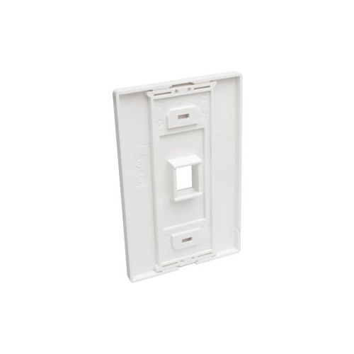 Tripp Lite Single-Gang 1-Port Wall Plate Keystone Cat5/6 USB HDMI Dport RCA