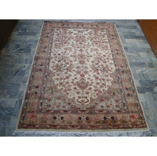 Bird Love Tree Life Exclusive Designed Area Rug Hand Knotted Silk Wool Carpet'