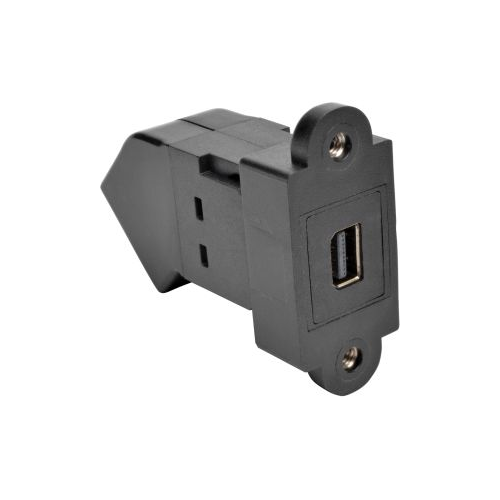 Tripp Lite Mini DisplayPort to DisplayPort Keystone Panel Mount Coupler Angled FF