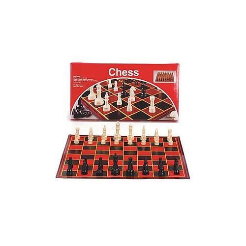 Tradeopia Glass Chess Set In Wooden Case: Universal Standard Chess Board  Game Set - Frosted And Clear Pieces And Glass Board 35.7 X 35.7 Cm