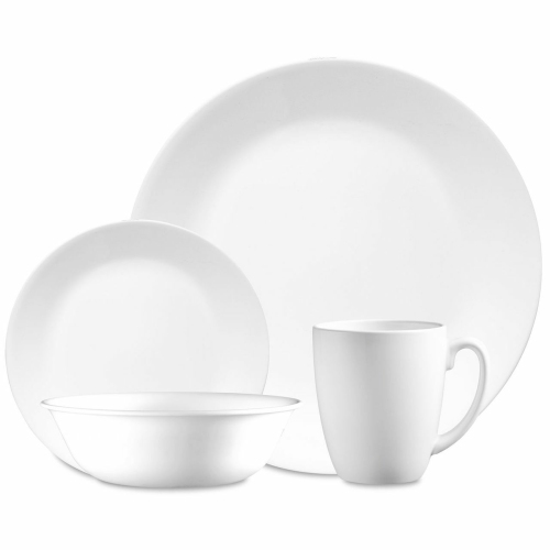 Corelle Livingware |6022003| Winter Frost White 16-pc Dinnerware Set