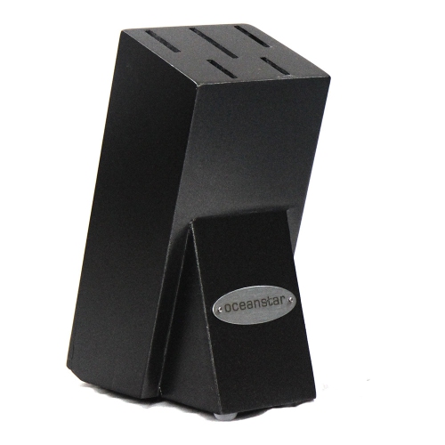 Oceanstar KS1217 6-Piece Non-Stick Coating knife set with Block Elegant Black